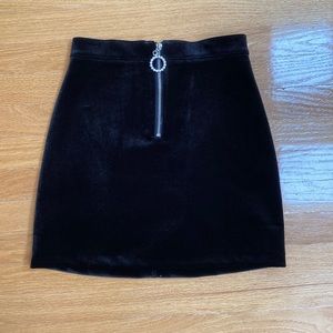 H&M velvet skirt